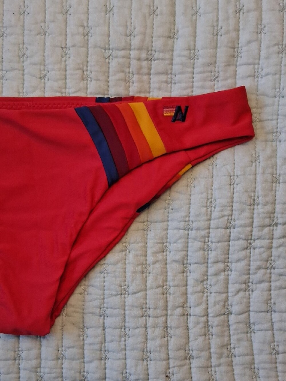 Aviator Nation Red Bikini Bottoms - Picture 4 of 13
